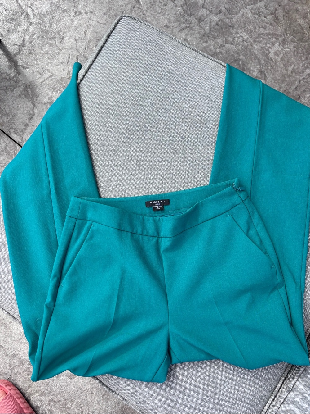Marciano Teal Wide-Leg Trousers